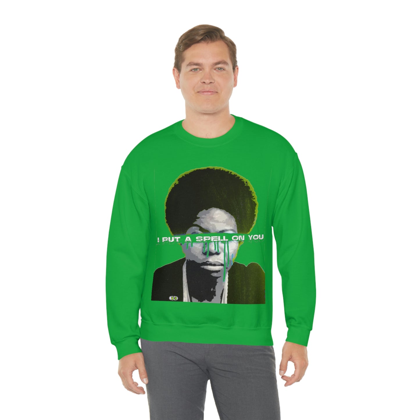 Vintage Soul Music Graphic Sweatshirt - Female Jazz Portrait Print (Bachi)