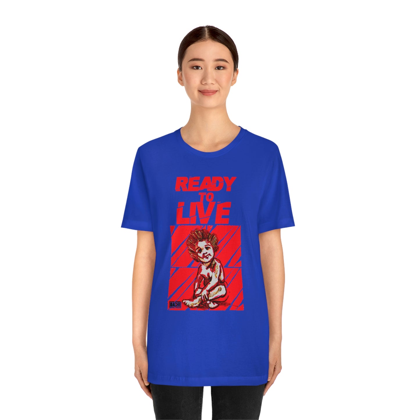 Unisex T-shirt Ready To Live In Red