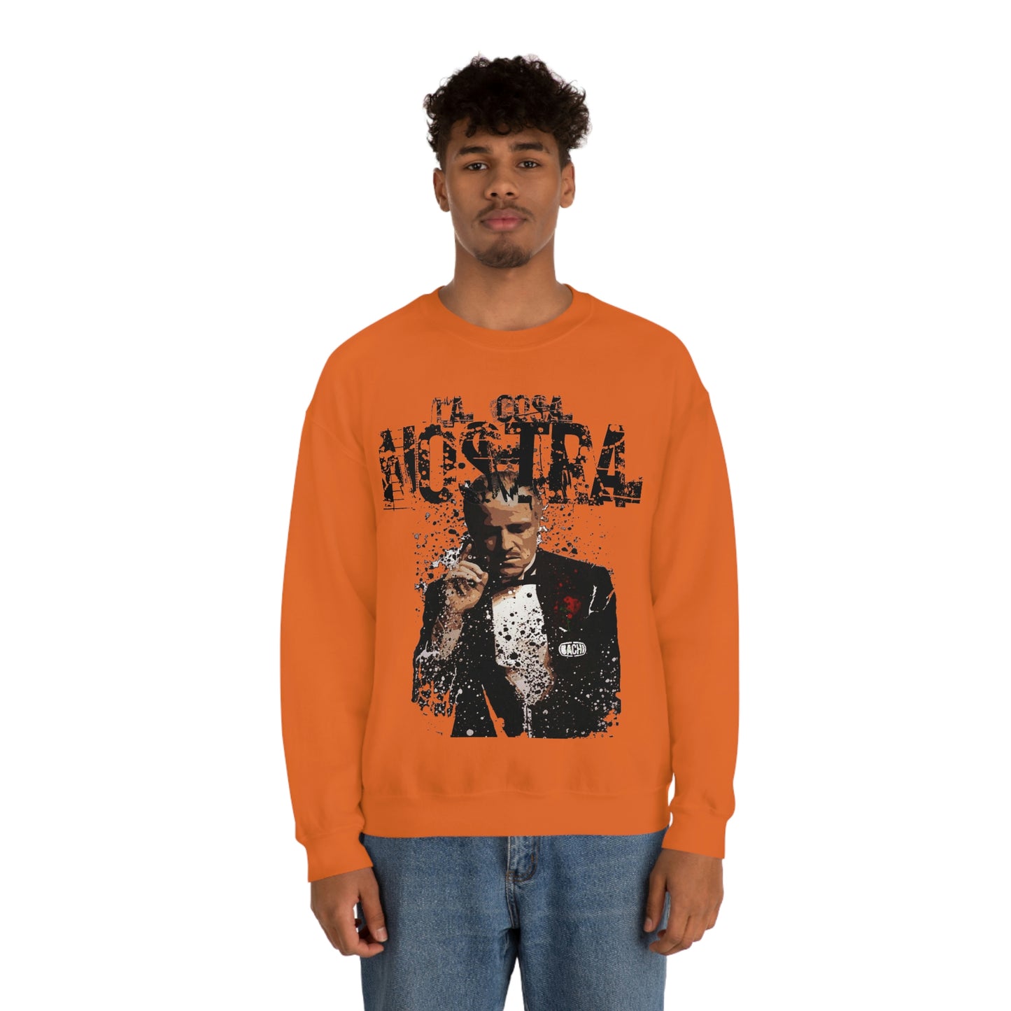 Heavyweight Vintage Sweatshirt - Mafia Cinema Graphic Streetwear (Bachi)