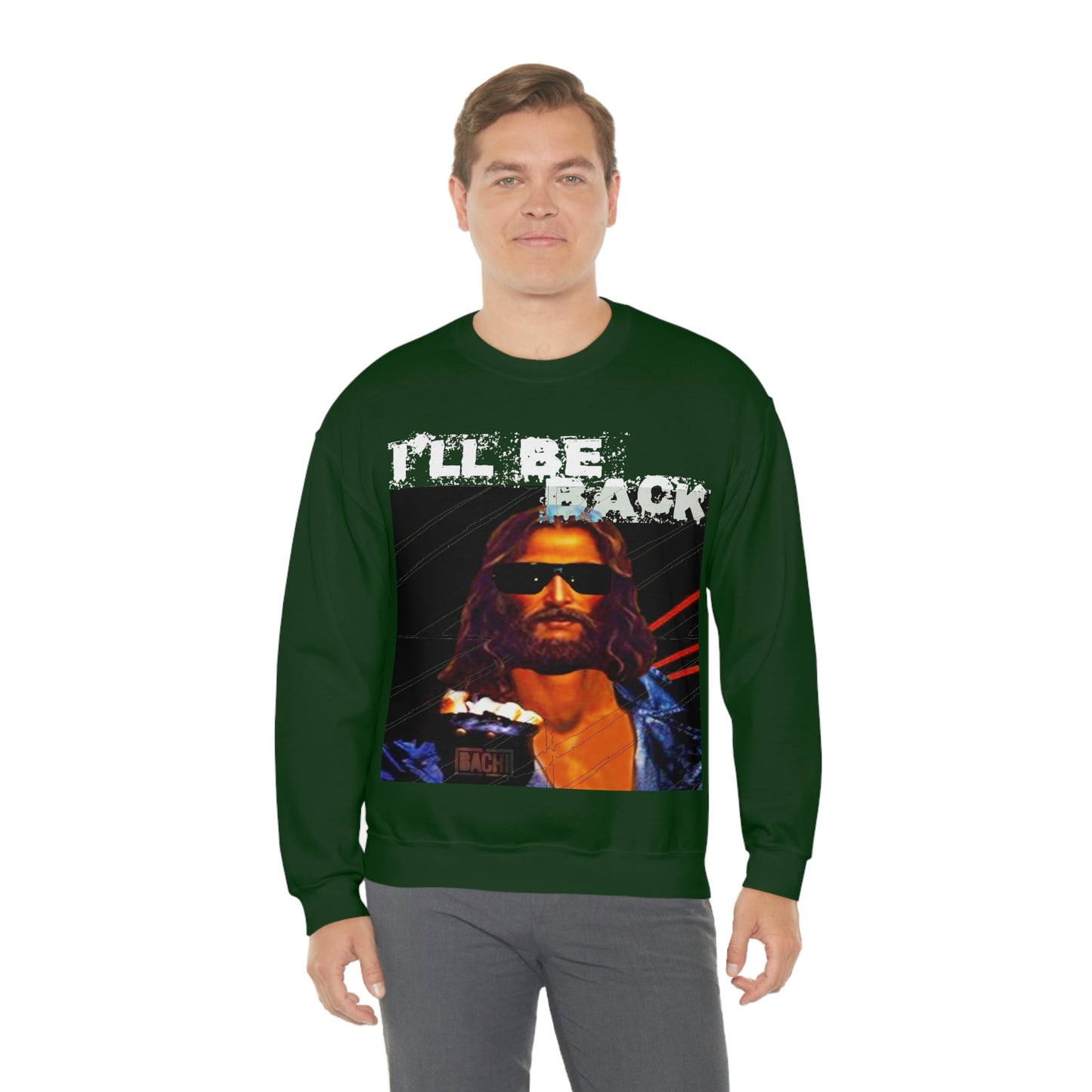 Oversized Graphic Sweatshirt - 80s Sci-Fi Cinema Parody Streetwear (Bachi)