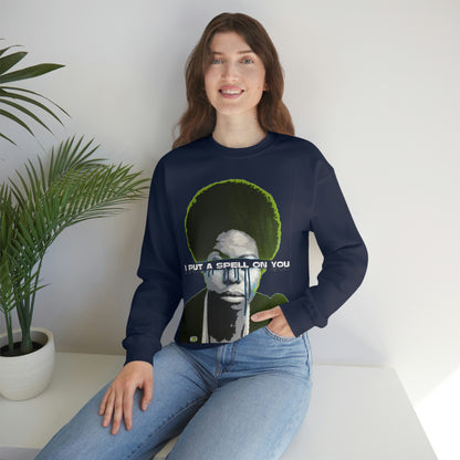 Vintage Soul Music Graphic Sweatshirt - Female Jazz Portrait Print (Bachi)