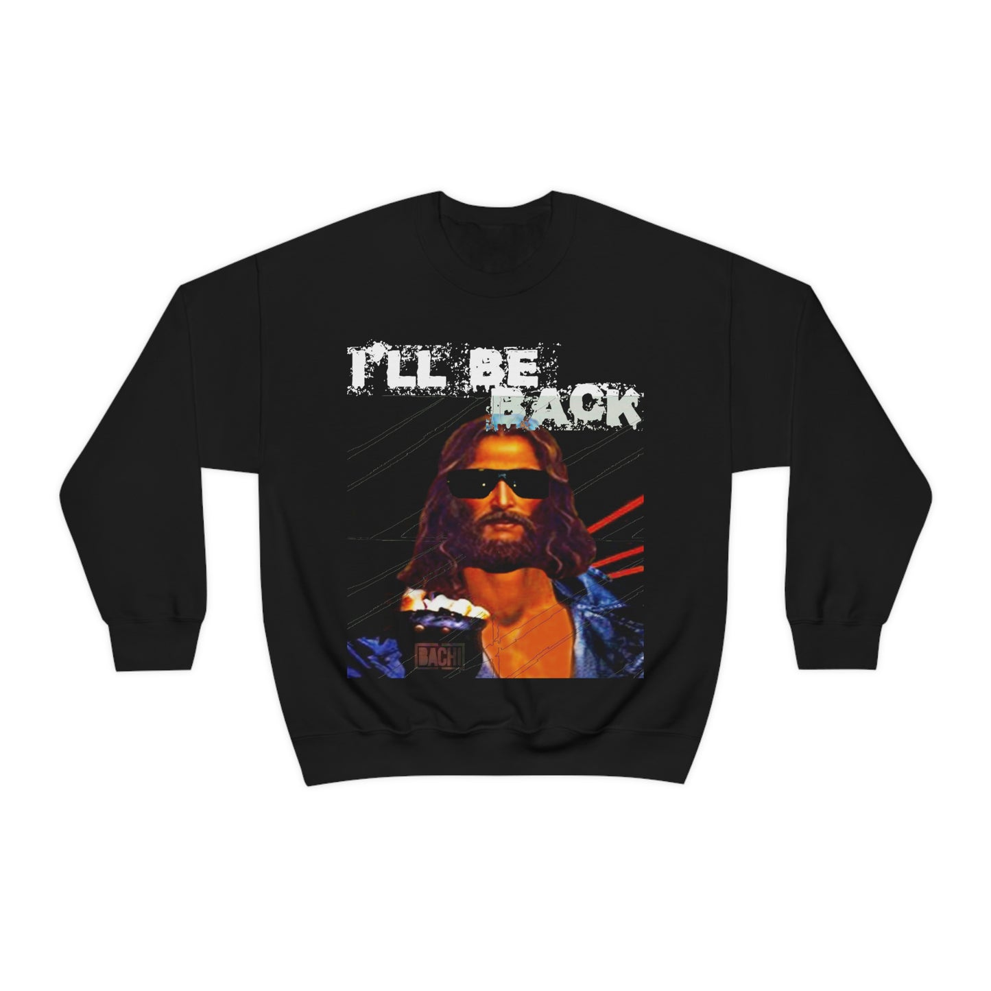 Oversized Graphic Sweatshirt - 80s Sci-Fi Cinema Parody Streetwear (Bachi)