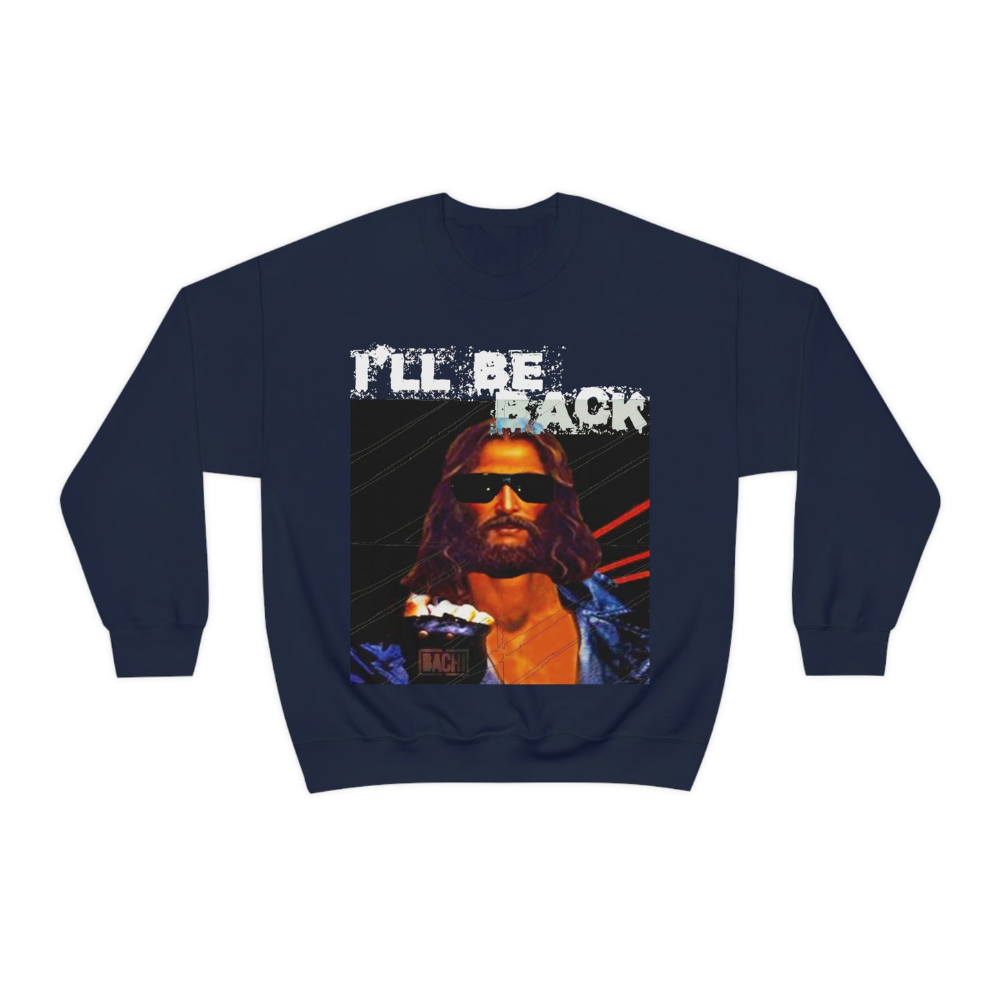 Oversized Graphic Sweatshirt - 80s Sci-Fi Cinema Parody Streetwear (Bachi)