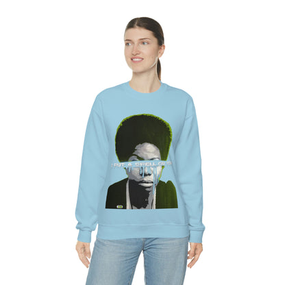Vintage Soul Music Graphic Sweatshirt - Female Jazz Portrait Print (Bachi)