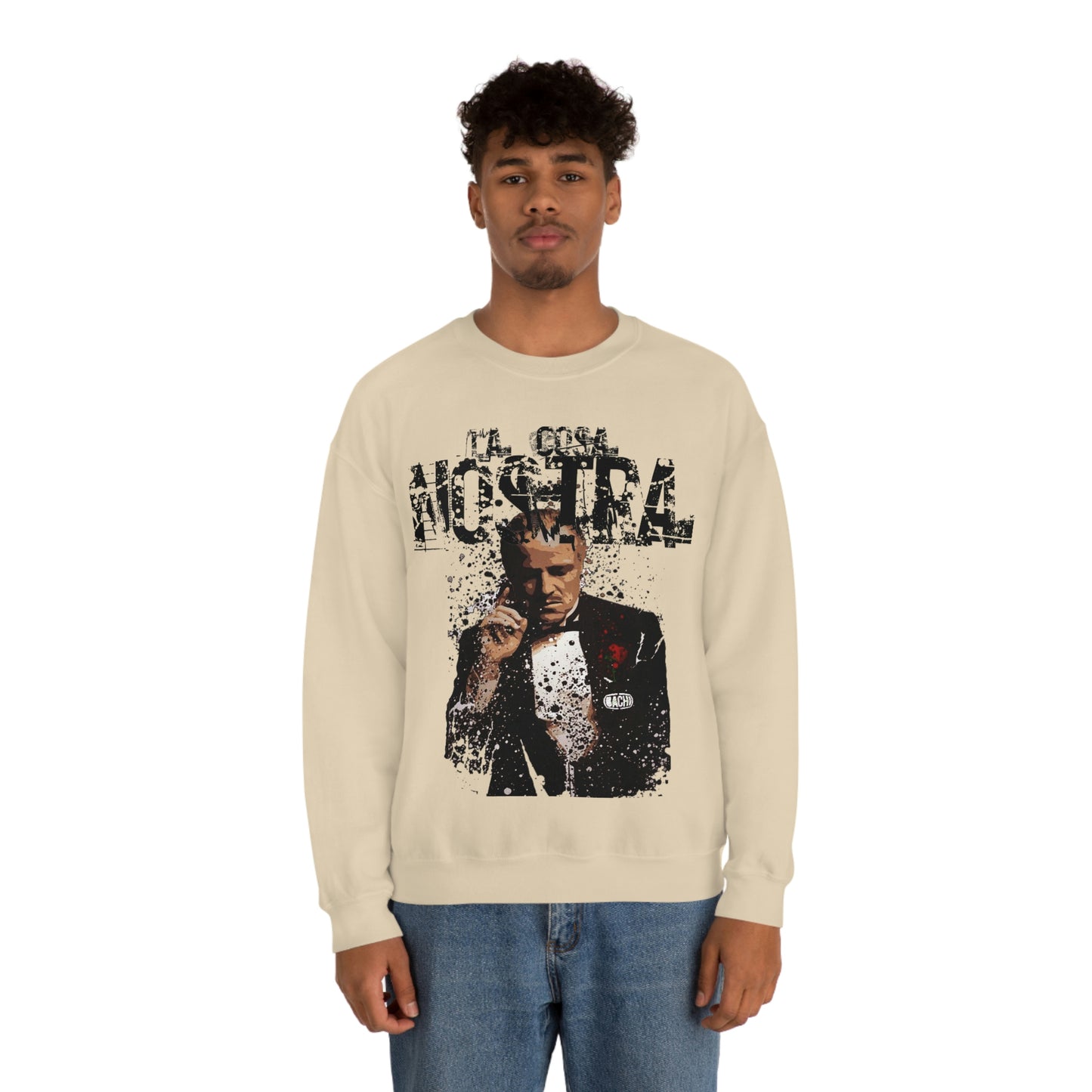 Heavyweight Vintage Sweatshirt - Mafia Cinema Graphic Streetwear (Bachi)
