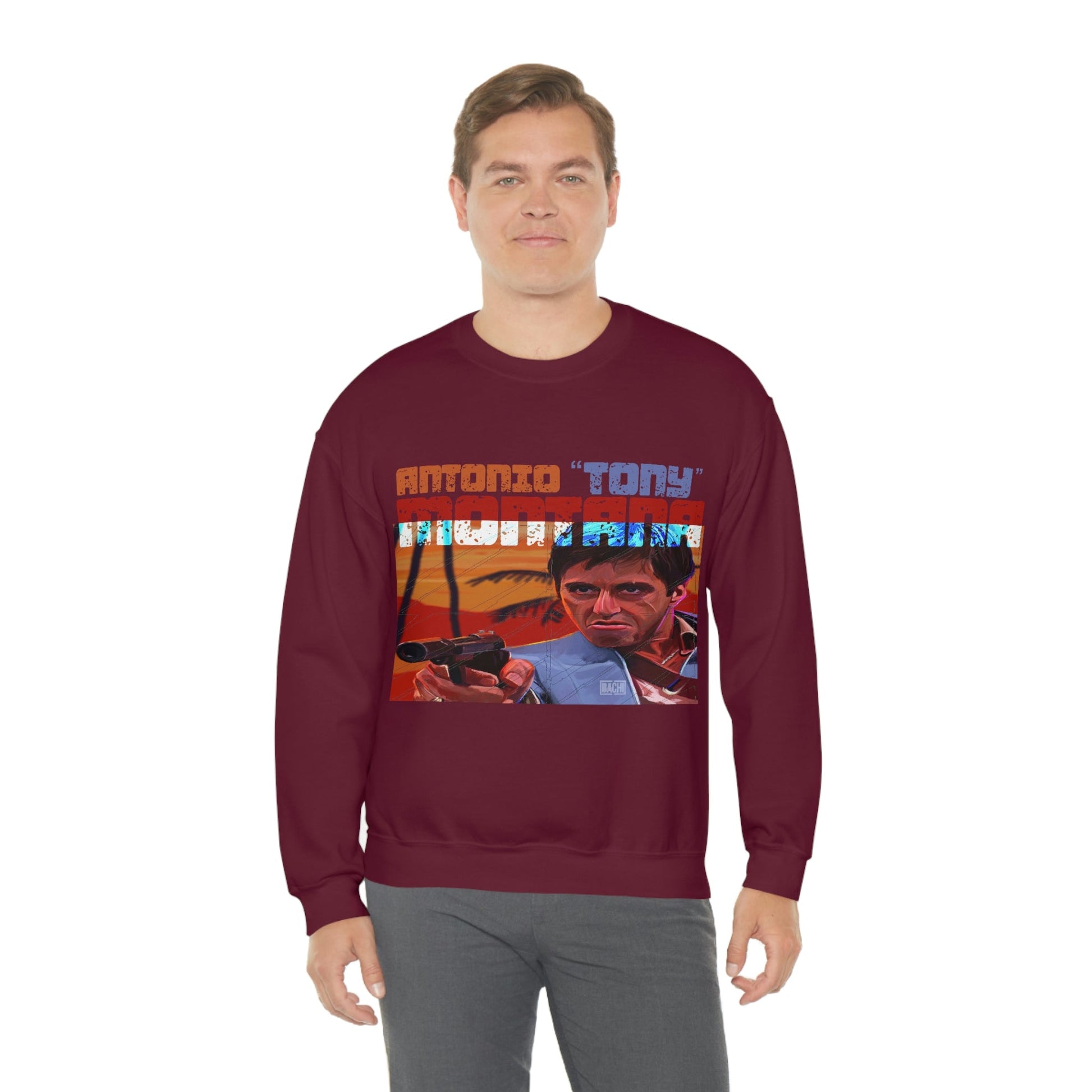 Unisex Sweatshirt Antonio Tony Montana Scarface Printify