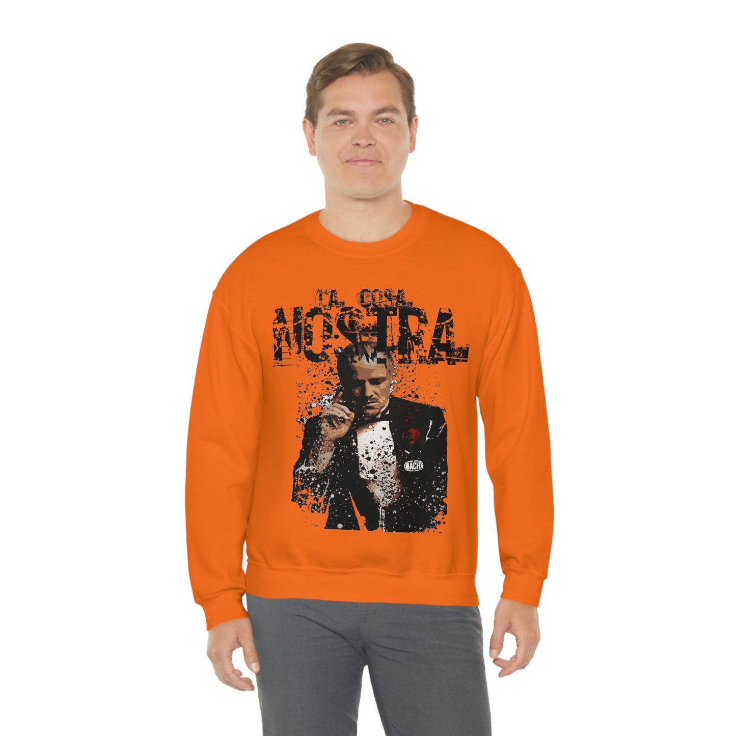 Heavyweight Vintage Sweatshirt - Mafia Cinema Graphic Streetwear (Bachi)