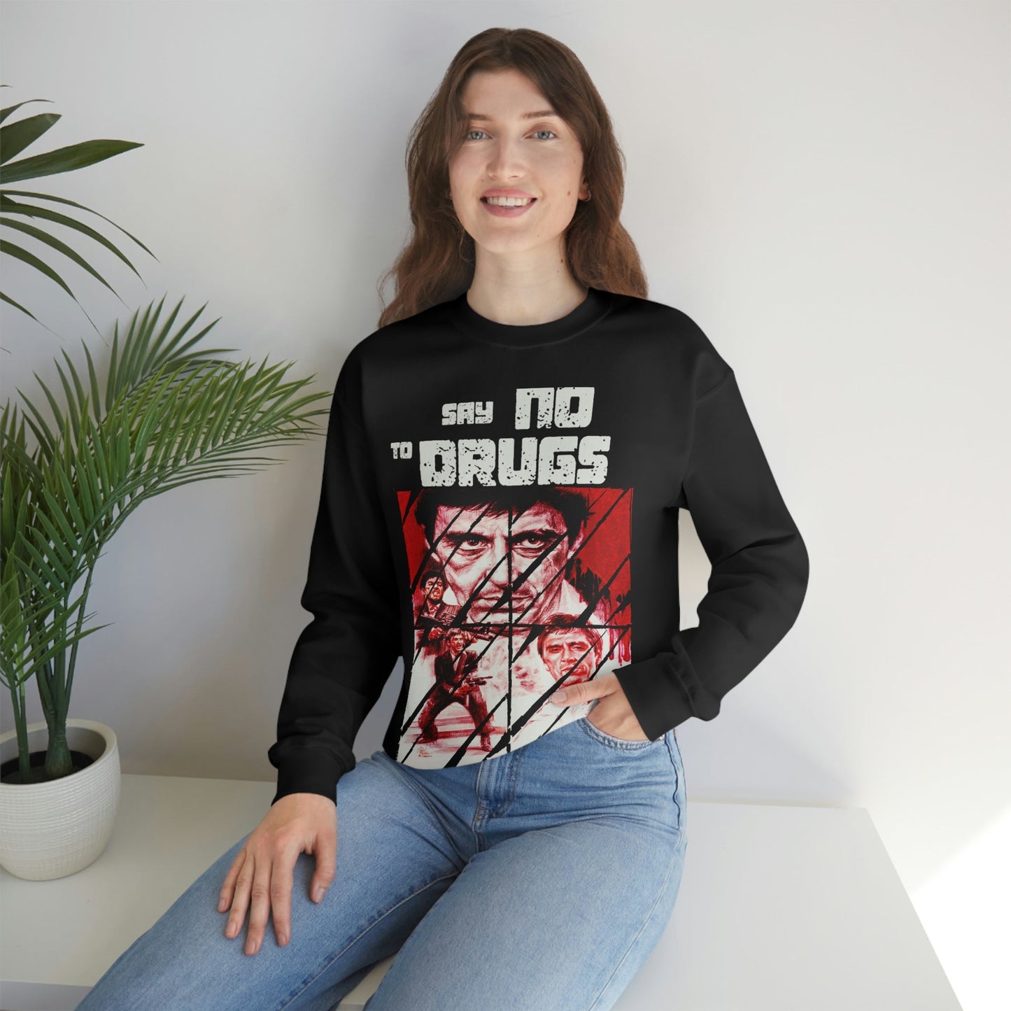 Unisex Sweater Scarface faces Printify