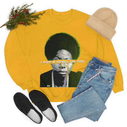Vintage Soul Music Graphic Sweatshirt - Female Jazz Portrait Print (Bachi)
