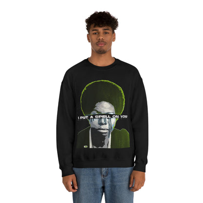 Vintage Soul Music Graphic Sweatshirt - Female Jazz Portrait Print (Bachi)