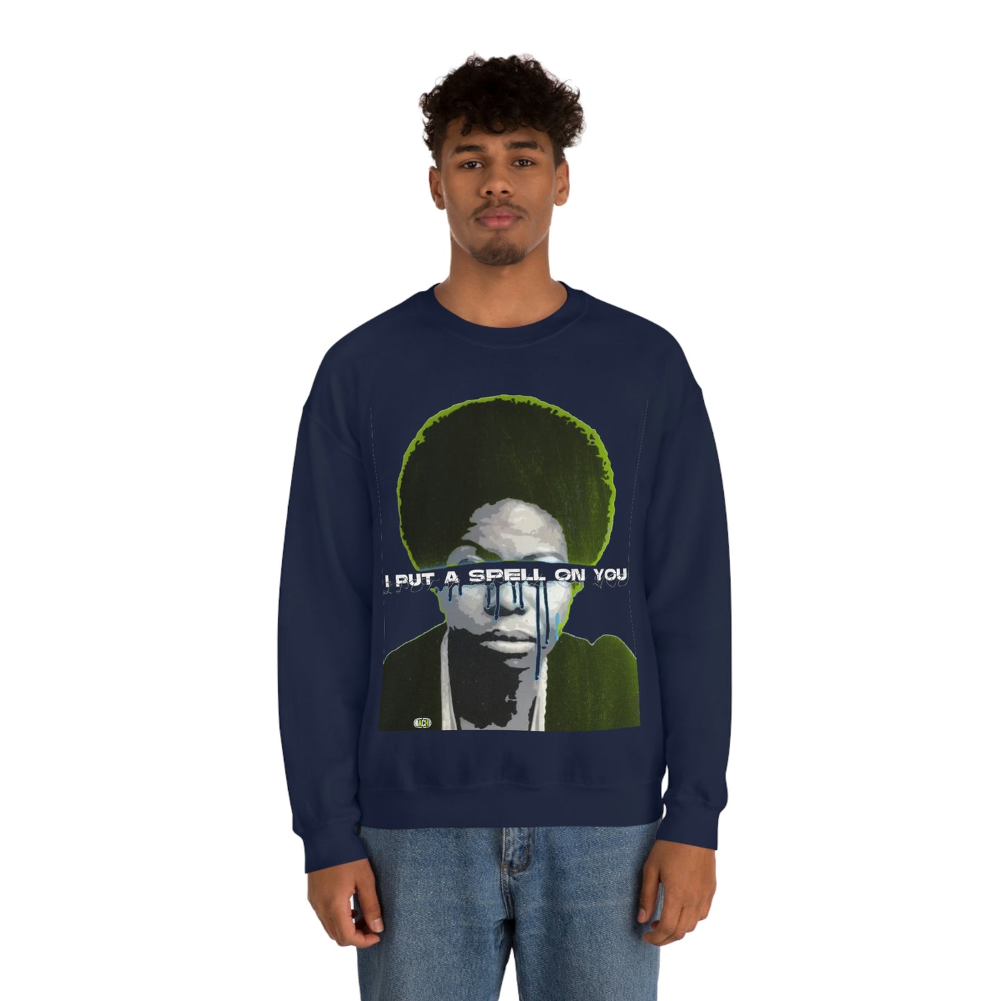 Vintage Soul Music Graphic Sweatshirt - Female Jazz Portrait Print (Bachi)