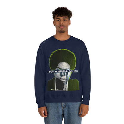 Vintage Soul Music Graphic Sweatshirt - Female Jazz Portrait Print (Bachi)