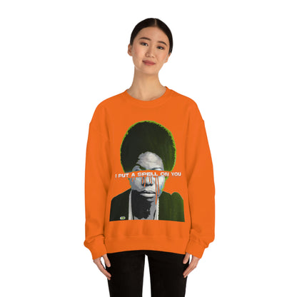 Vintage Soul Music Graphic Sweatshirt - Female Jazz Portrait Print (Bachi)