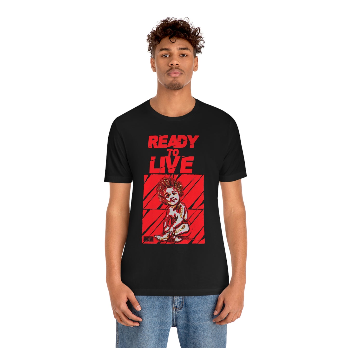 Unisex T-shirt Ready To Live In Red
