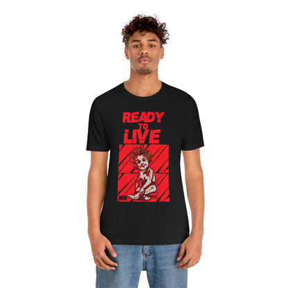 Unisex T-shirt Ready To Live In Red