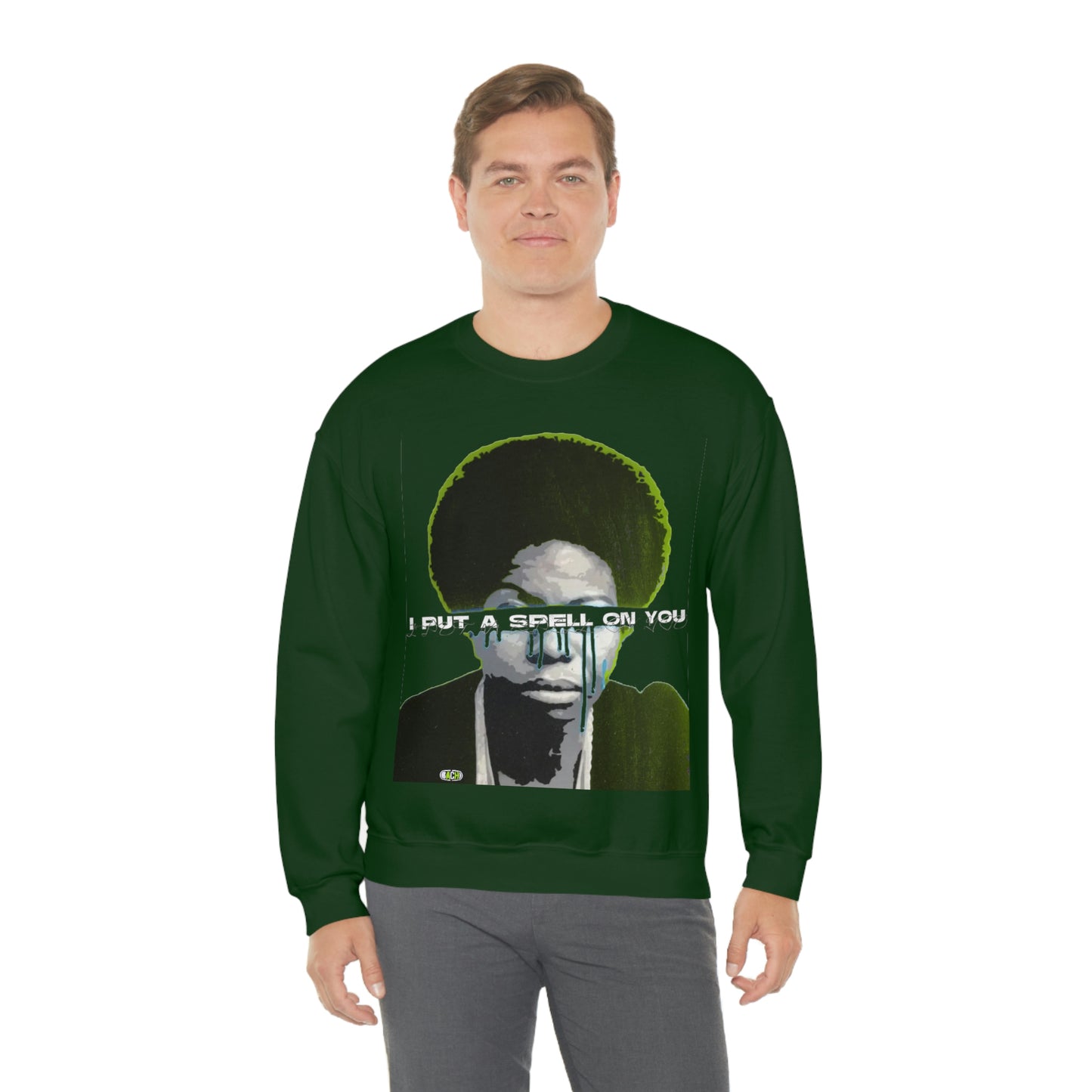 Vintage Soul Music Graphic Sweatshirt - Female Jazz Portrait Print (Bachi)