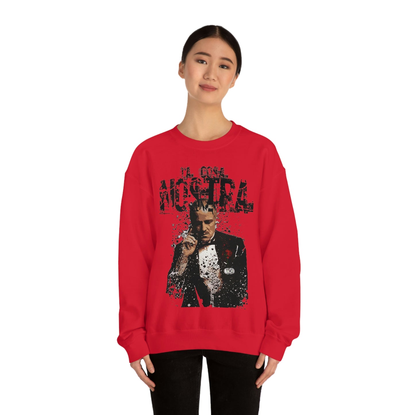 Heavyweight Vintage Sweatshirt - Mafia Cinema Graphic Streetwear (Bachi)