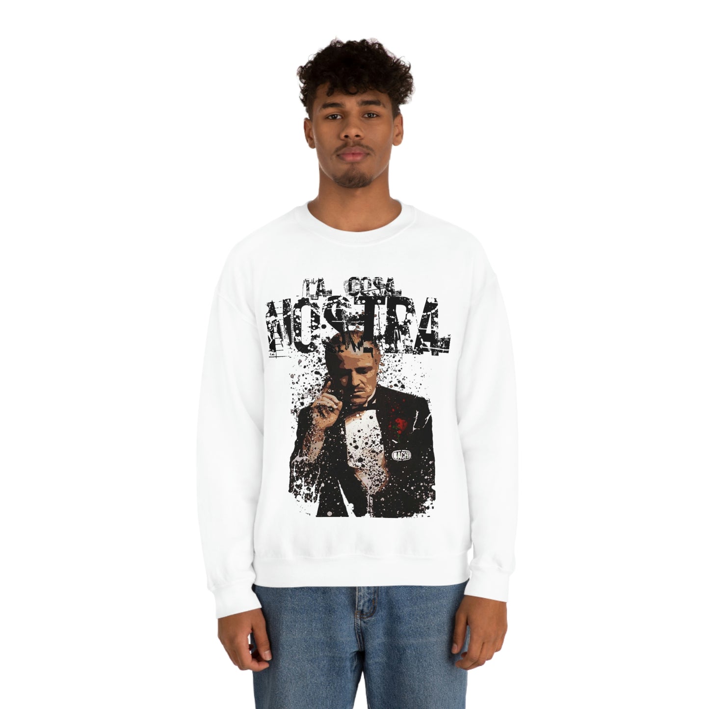 Heavyweight Vintage Sweatshirt - Mafia Cinema Graphic Streetwear (Bachi)
