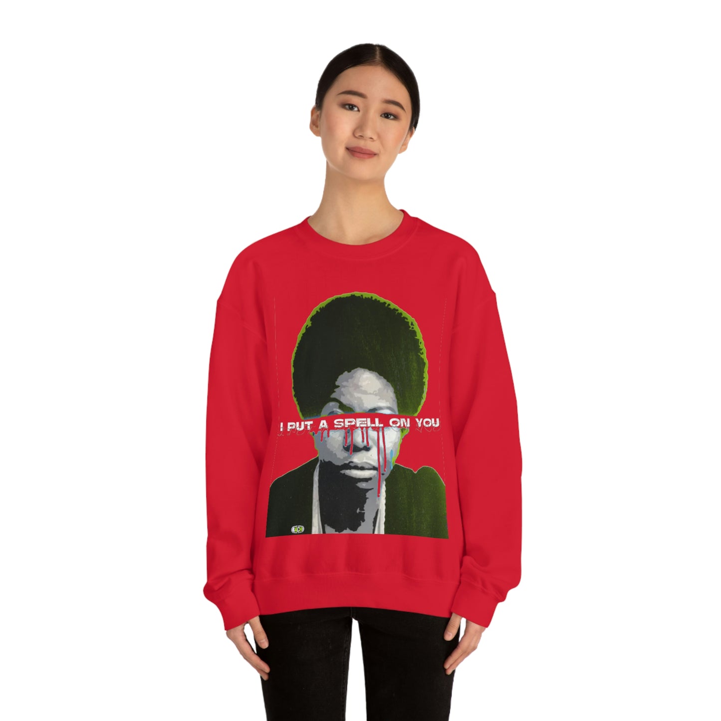 Vintage Soul Music Graphic Sweatshirt - Female Jazz Portrait Print (Bachi)