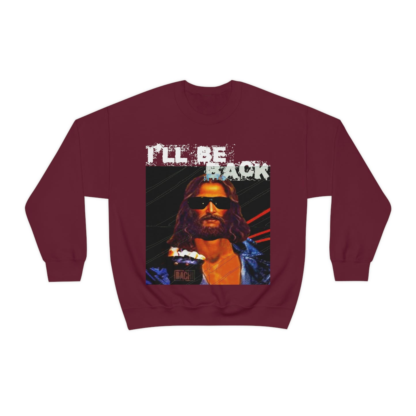 Oversized Graphic Sweatshirt - 80s Sci-Fi Cinema Parody Streetwear (Bachi)