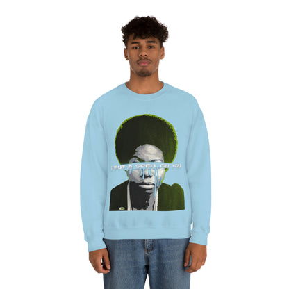 Vintage Soul Music Graphic Sweatshirt - Female Jazz Portrait Print (Bachi)