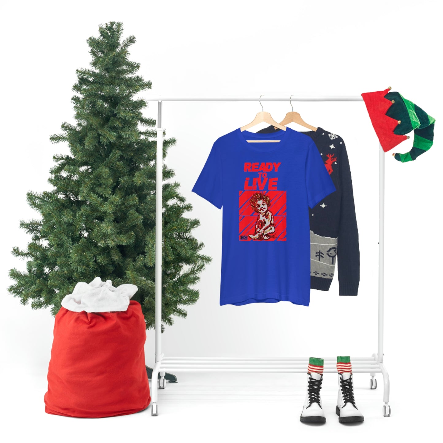 Unisex T-shirt Ready To Live In Red