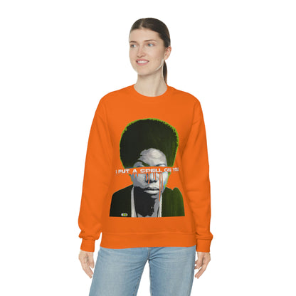 Vintage Soul Music Graphic Sweatshirt - Female Jazz Portrait Print (Bachi)