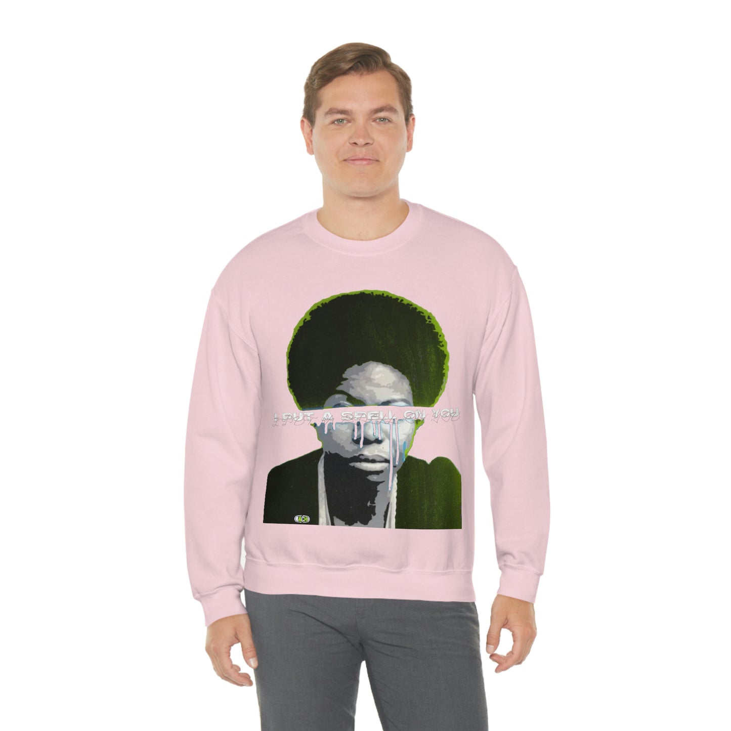 Vintage Soul Music Graphic Sweatshirt - Female Jazz Portrait Print (Bachi)