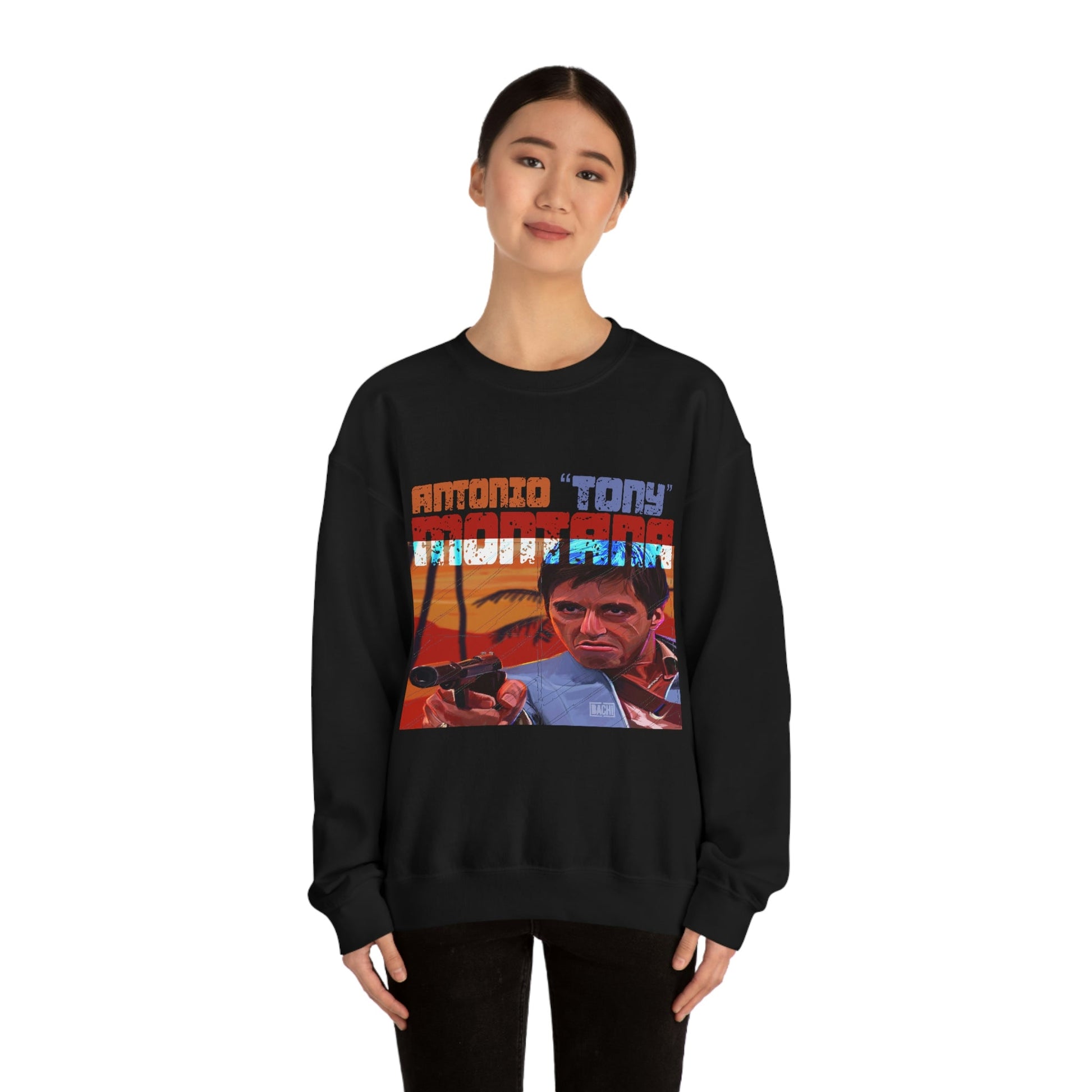 Unisex Sweatshirt Antonio Tony Montana Scarface Printify