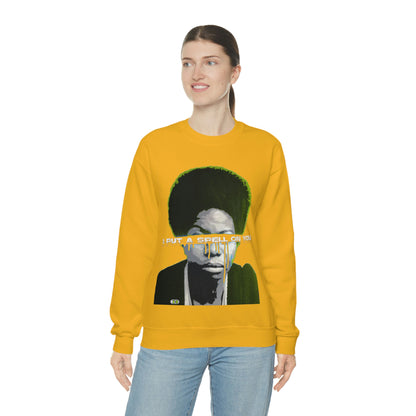 Vintage Soul Music Graphic Sweatshirt - Female Jazz Portrait Print (Bachi)