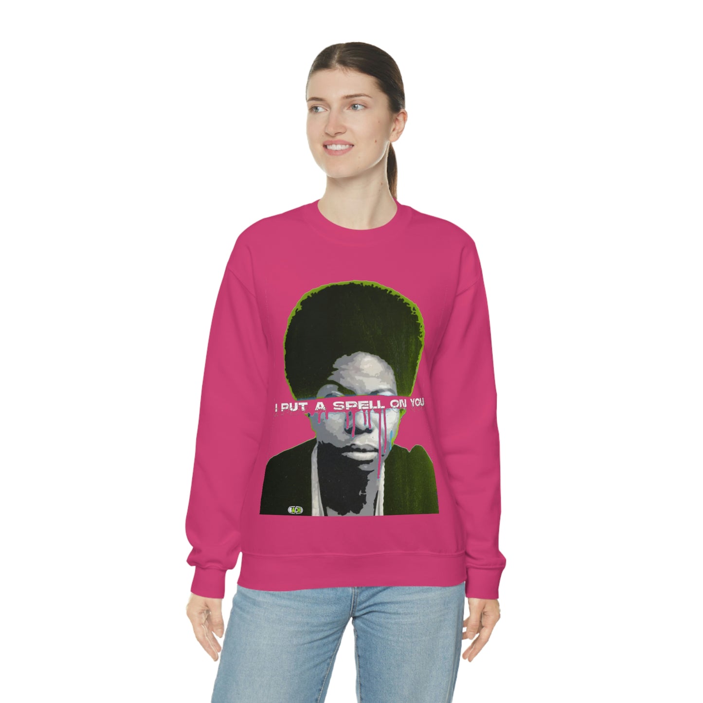 Vintage Soul Music Graphic Sweatshirt - Female Jazz Portrait Print (Bachi)