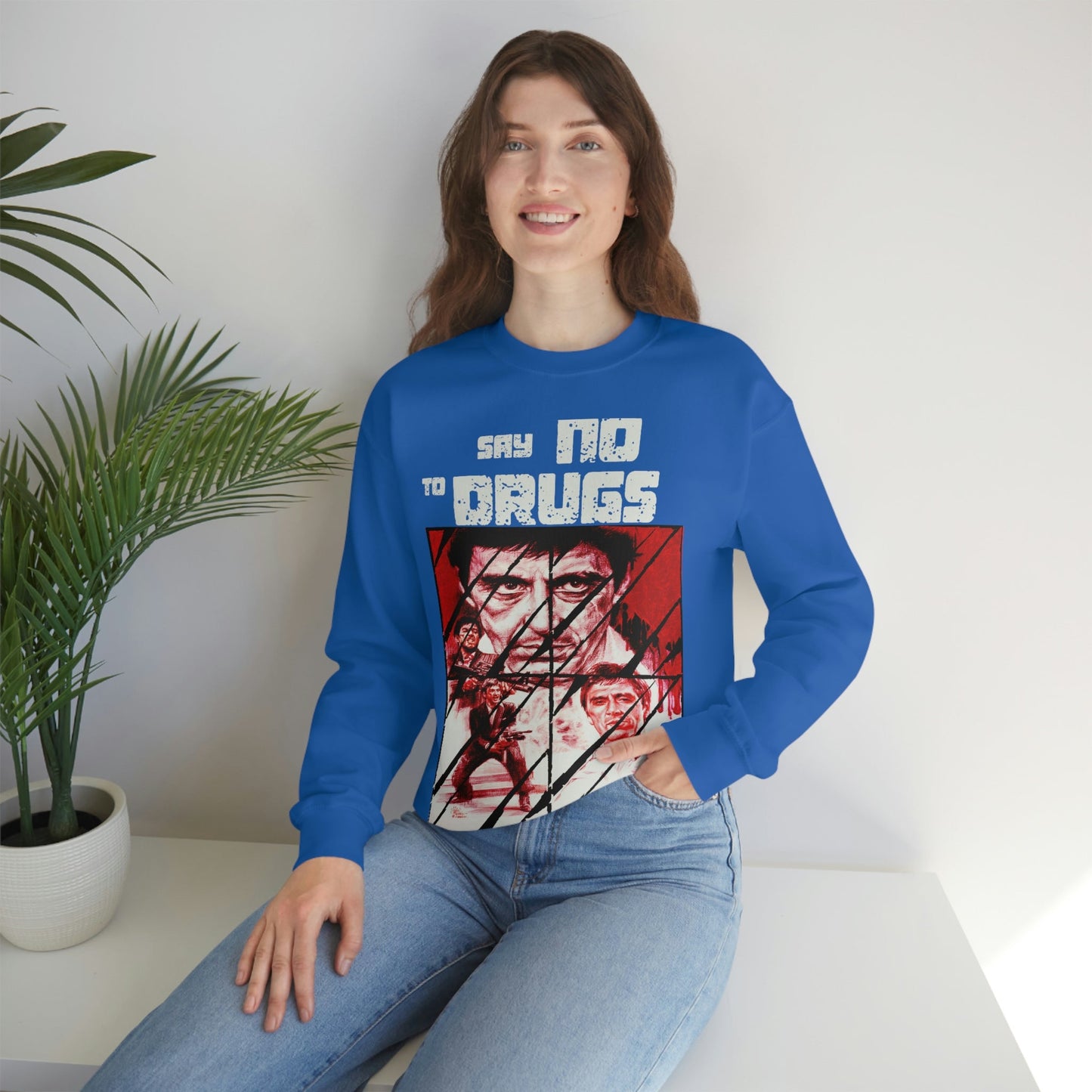 Unisex Sweater Scarface faces Printify