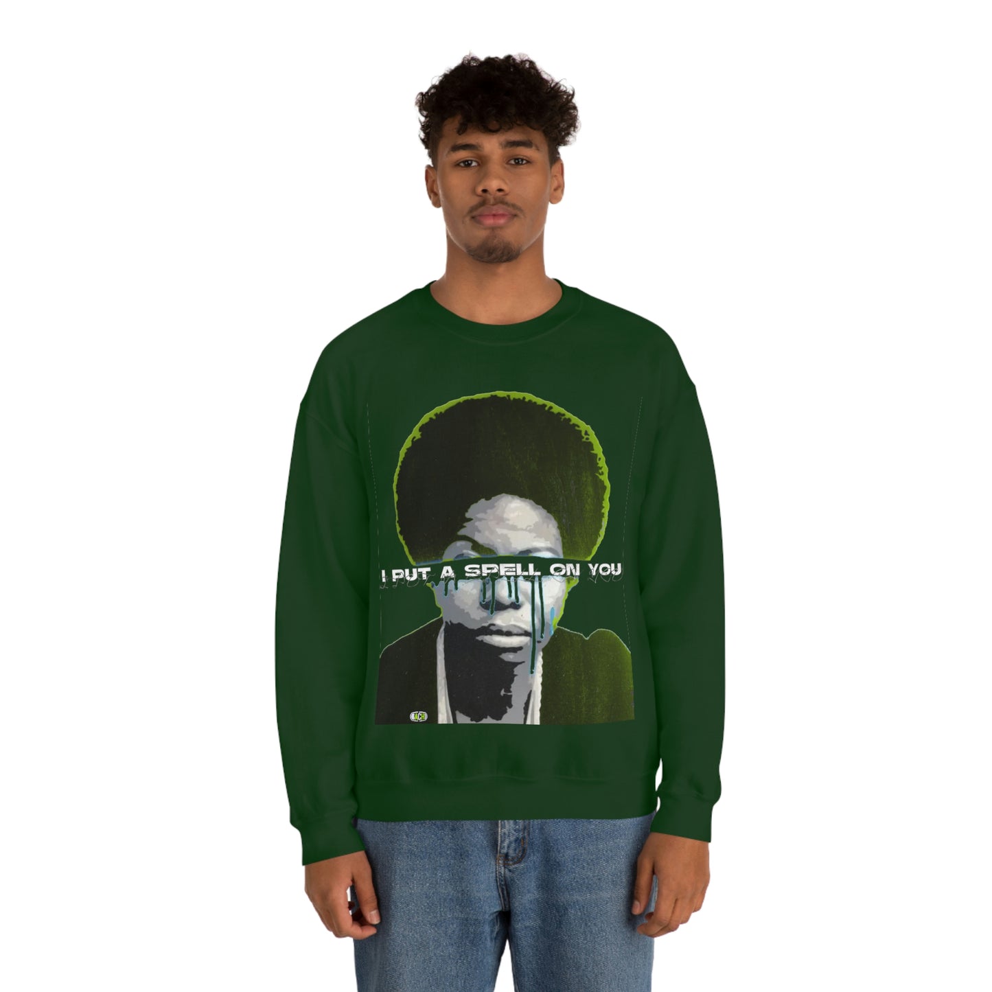 Vintage Soul Music Graphic Sweatshirt - Female Jazz Portrait Print (Bachi)