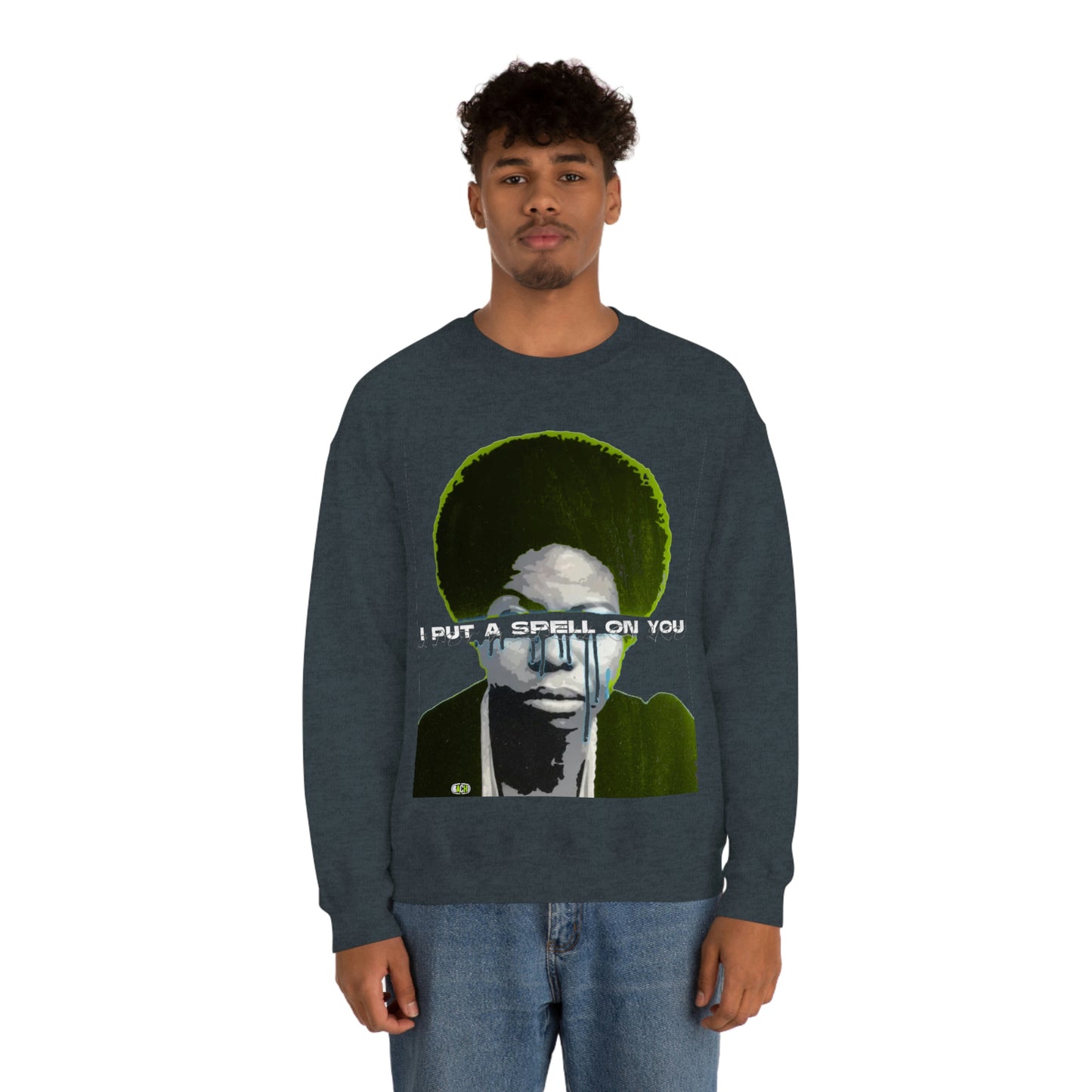 Vintage Soul Music Graphic Sweatshirt - Female Jazz Portrait Print (Bachi)