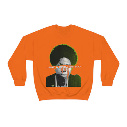 Vintage Soul Music Graphic Sweatshirt - Female Jazz Portrait Print (Bachi)
