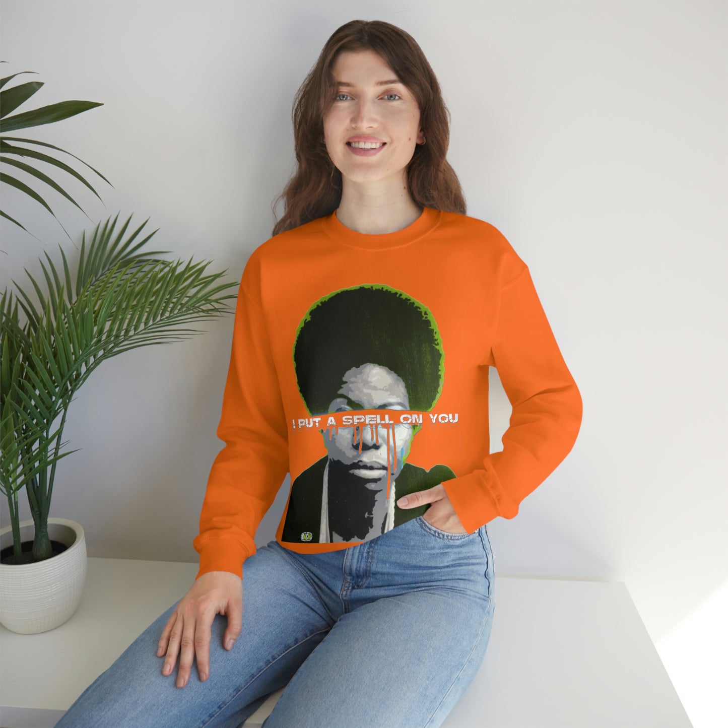 Vintage Soul Music Graphic Sweatshirt - Female Jazz Portrait Print (Bachi)