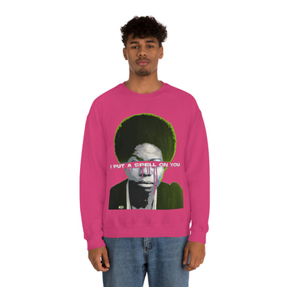 Vintage Soul Music Graphic Sweatshirt - Female Jazz Portrait Print (Bachi)