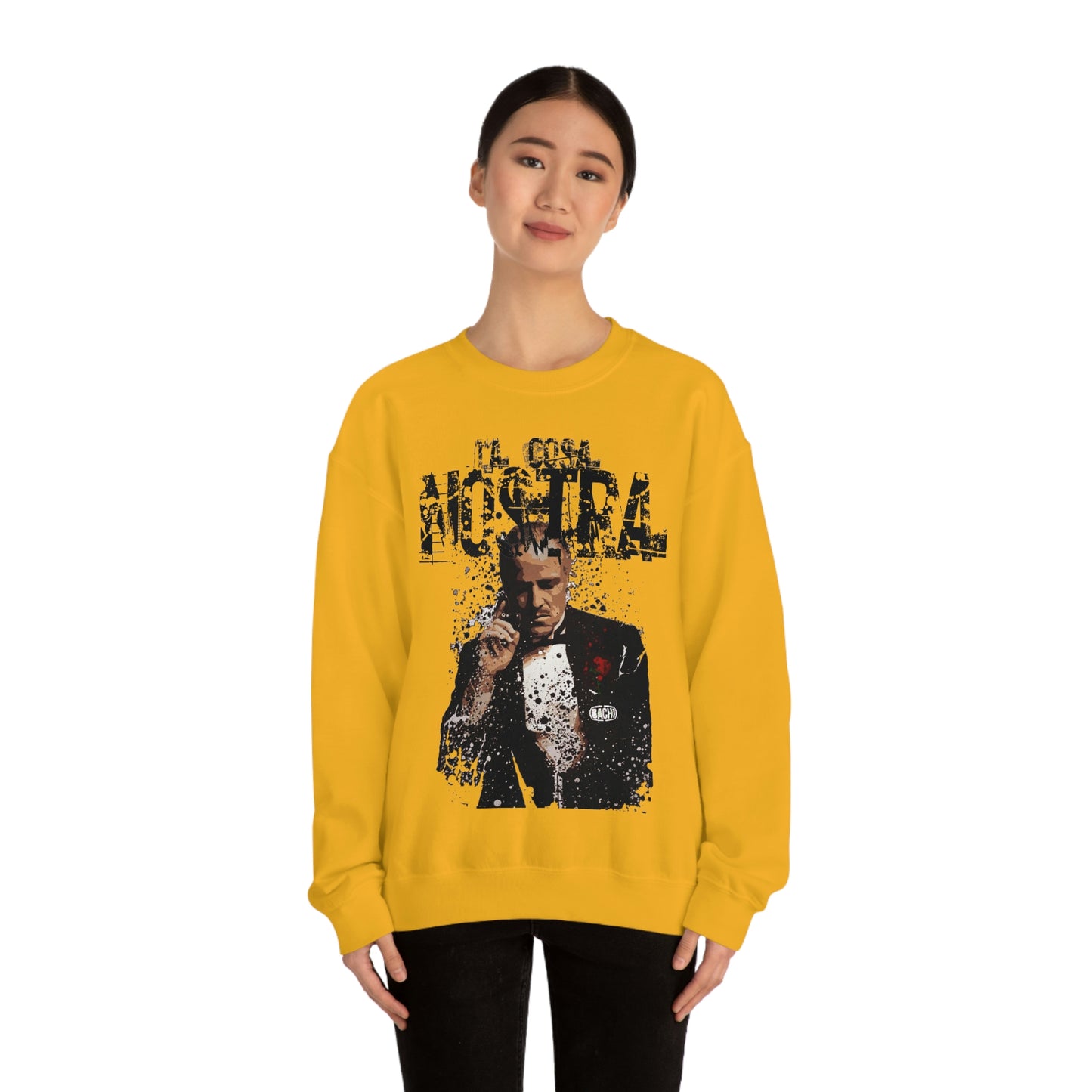 Heavyweight Vintage Sweatshirt - Mafia Cinema Graphic Streetwear (Bachi)
