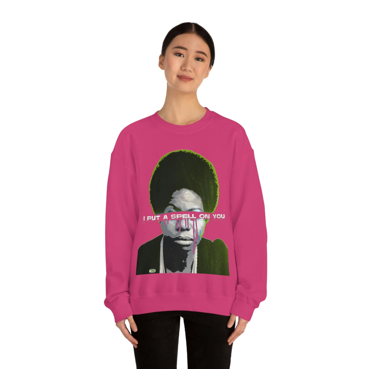 Vintage Soul Music Graphic Sweatshirt - Female Jazz Portrait Print (Bachi)