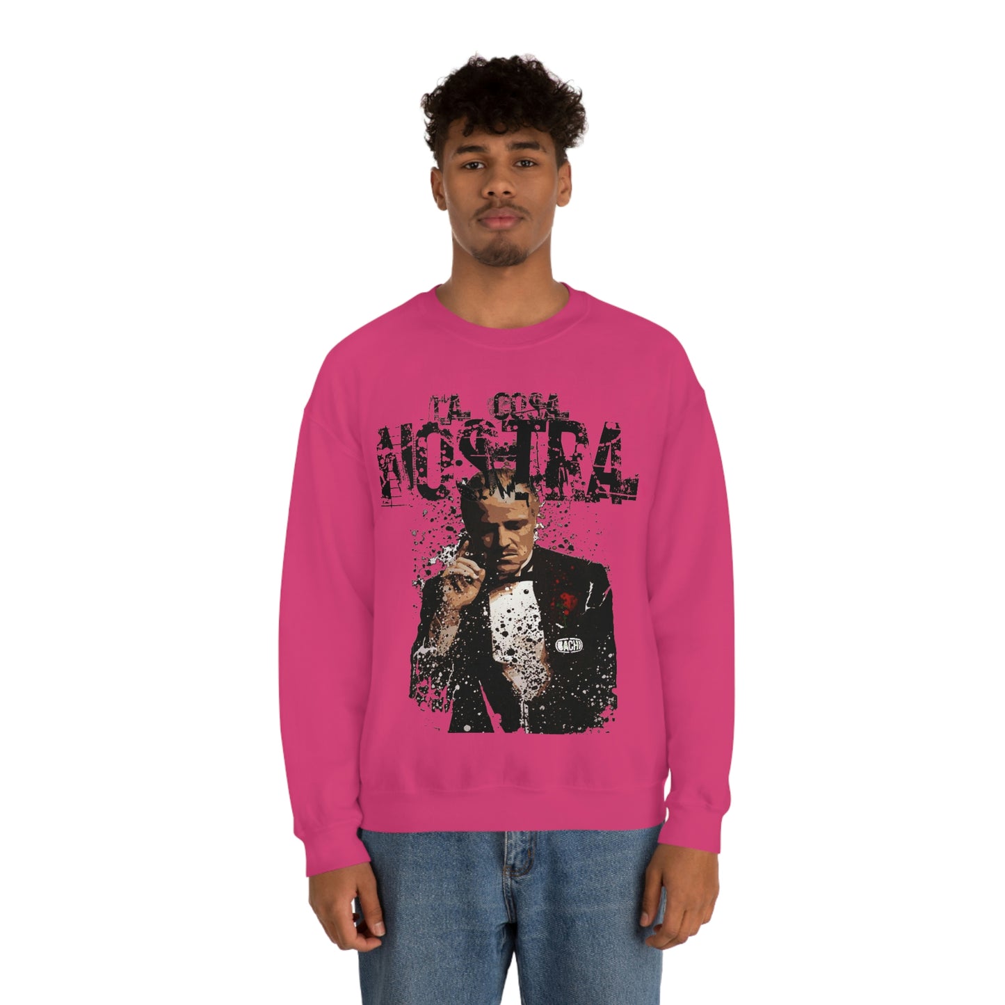 Heavyweight Vintage Sweatshirt - Mafia Cinema Graphic Streetwear (Bachi)