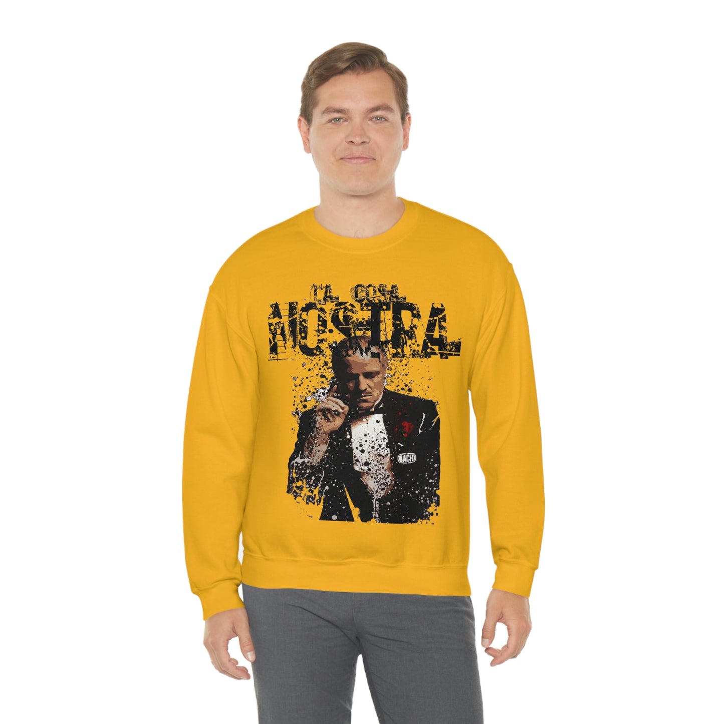 Heavyweight Vintage Sweatshirt - Mafia Cinema Graphic Streetwear (Bachi)
