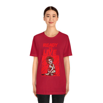 Unisex T-shirt Ready To Live In Red