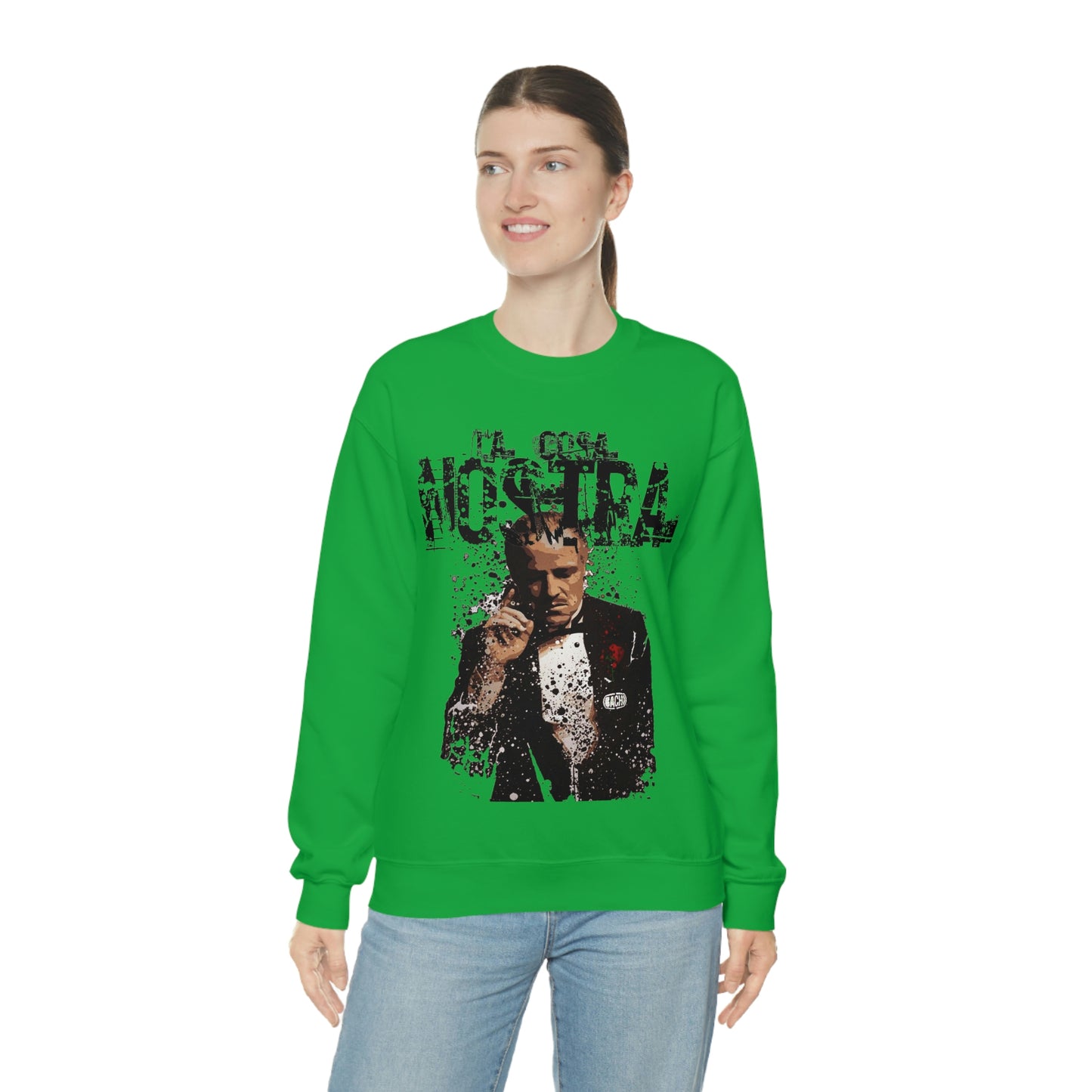 Heavyweight Vintage Sweatshirt - Mafia Cinema Graphic Streetwear (Bachi)