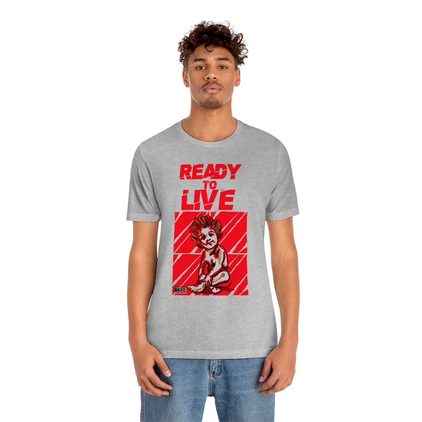 Unisex T-shirt Ready To Live In Red