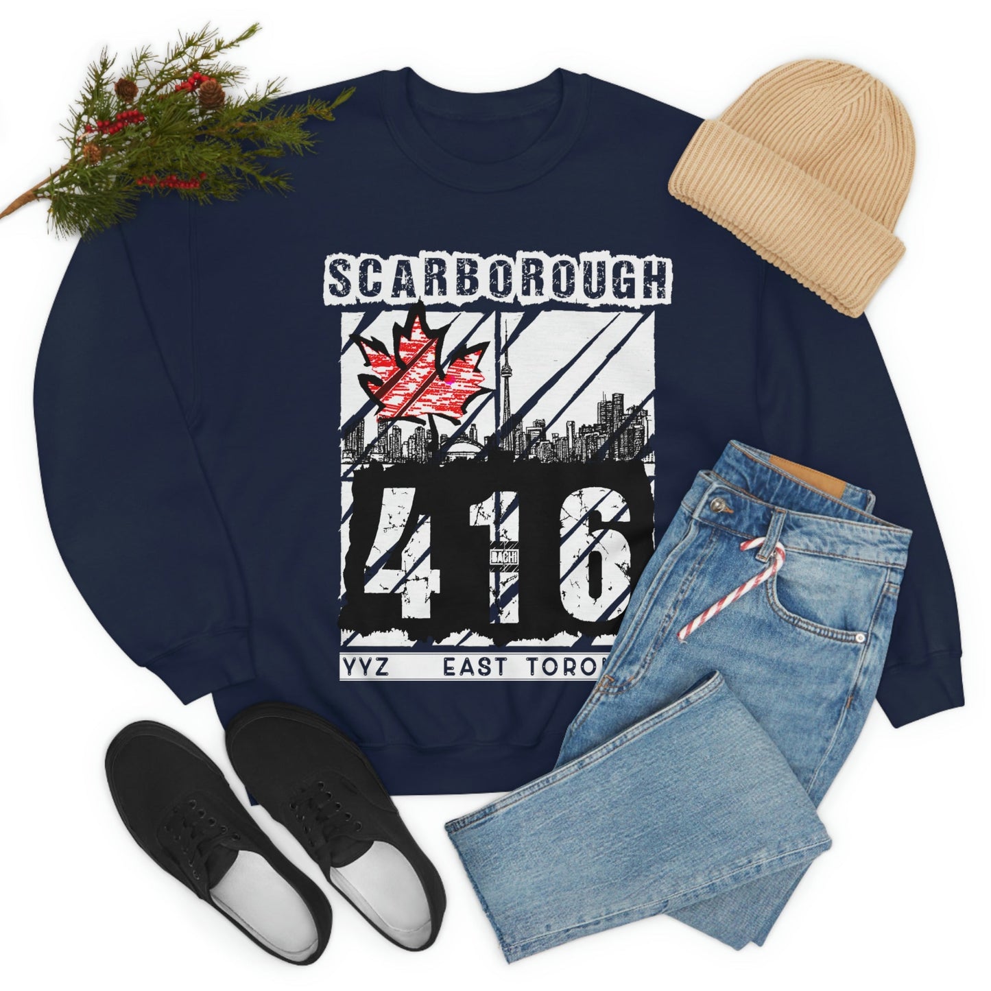 Unisex Sweatshirt Scarborough 416 Toronto Printify