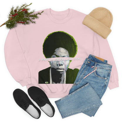 Vintage Soul Music Graphic Sweatshirt - Female Jazz Portrait Print (Bachi)