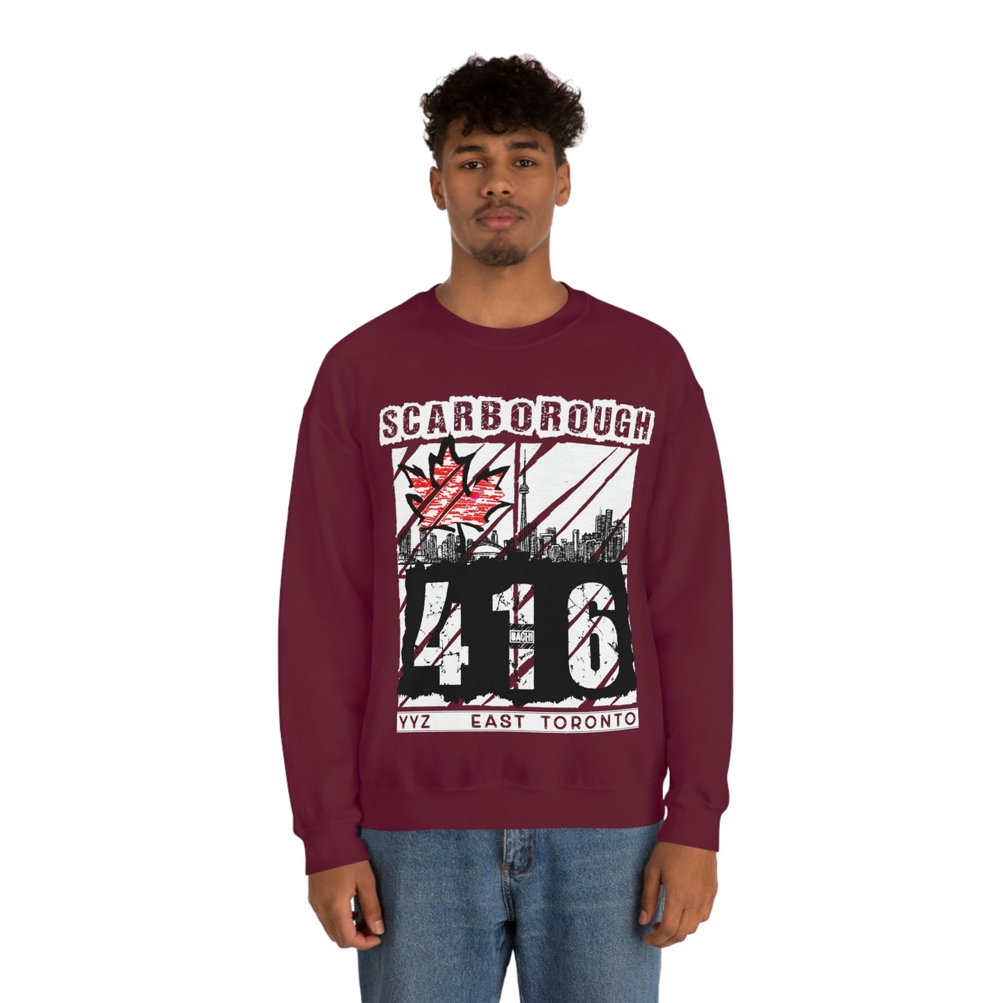 Unisex Sweatshirt Scarborough 416 Toronto Printify