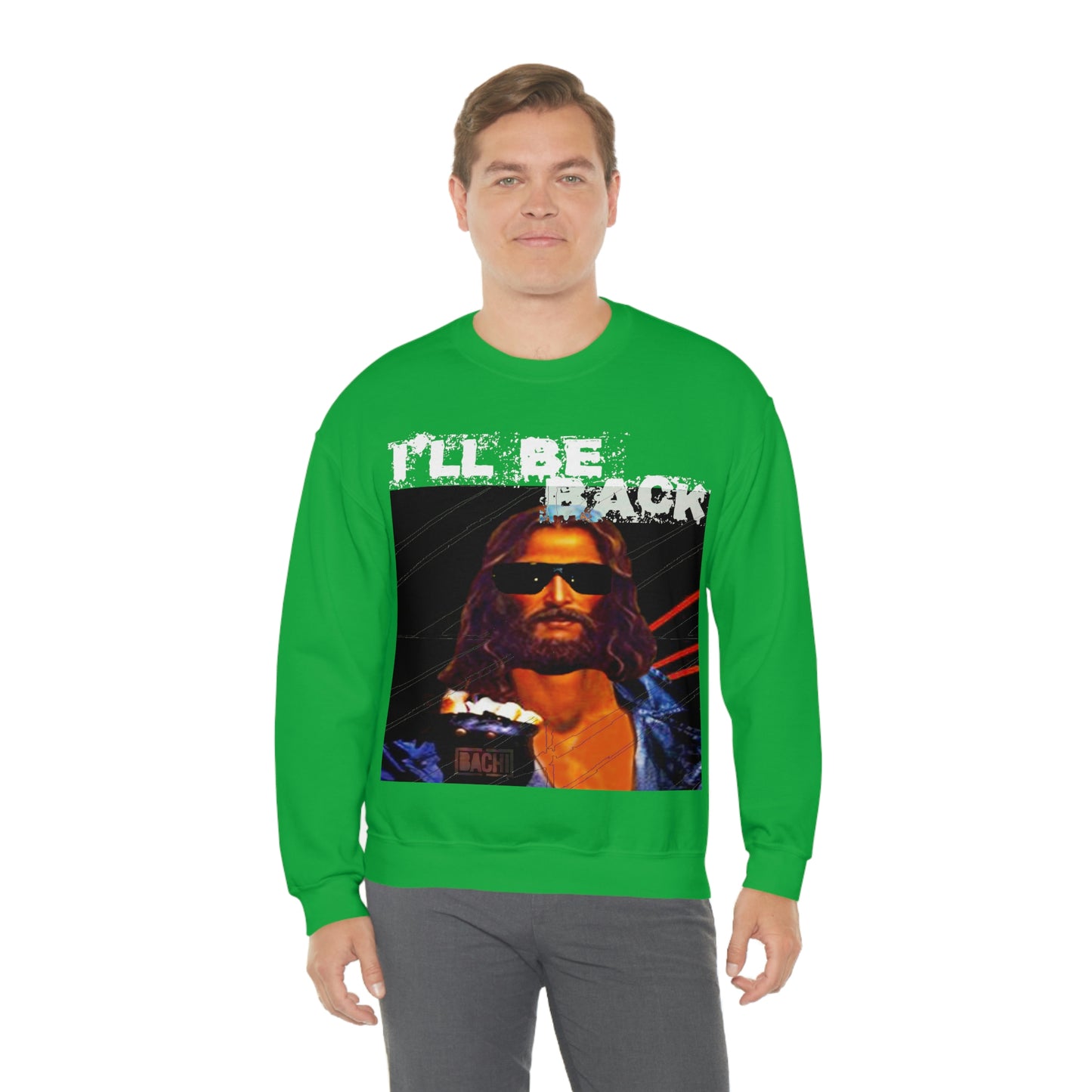 Oversized Graphic Sweatshirt - 80s Sci-Fi Cinema Parody Streetwear (Bachi)