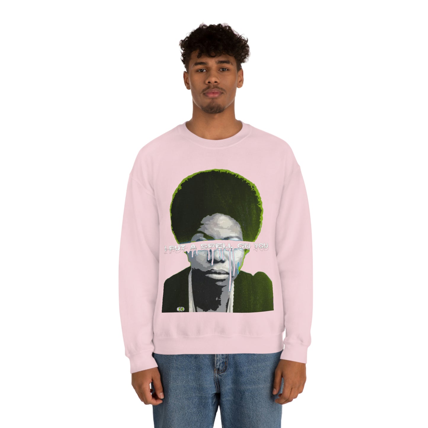 Vintage Soul Music Graphic Sweatshirt - Female Jazz Portrait Print (Bachi)