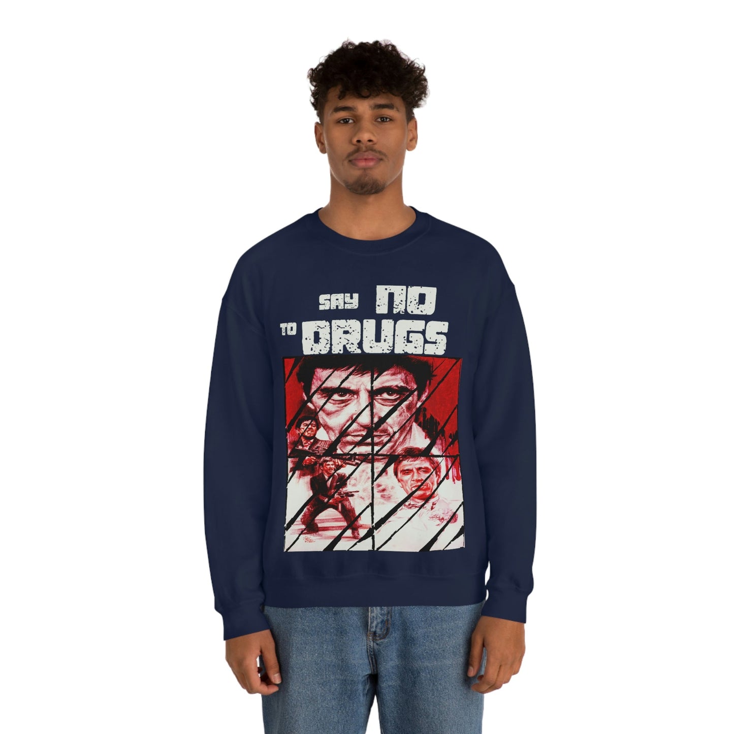 Unisex Sweater Scarface faces Printify